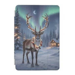 Christmas night with Santa's reindeer iPad Mini Cover