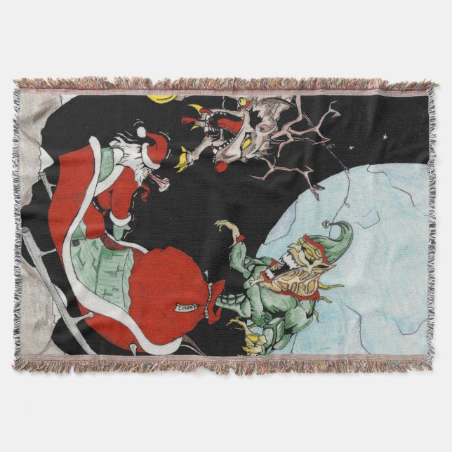Christmas nightmare Custom throw Blanket (Front)