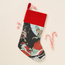 Christmas nightmare Velvet Lined Xmas Stocking