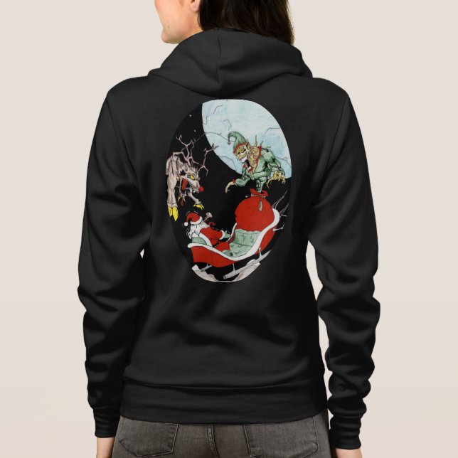 Christmas nightmare Women's Full-Zip Hoodie (Back)