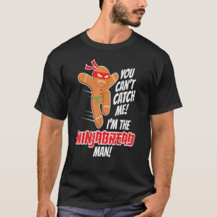 Christmas Ninjabread Man Funny Gingerbread Design T-Shirt
