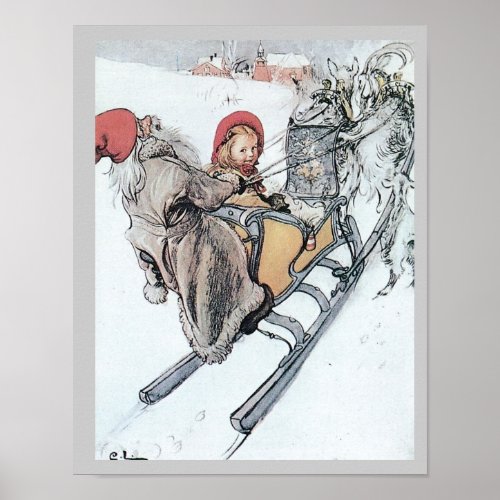 Christmas Nisse and Kirsti Poster