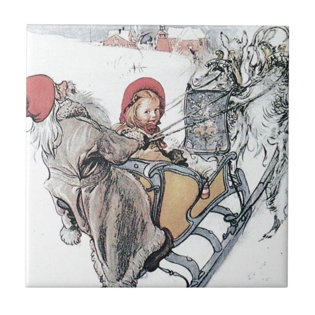 Christmas Nisse and Kirsti Tile (Front)