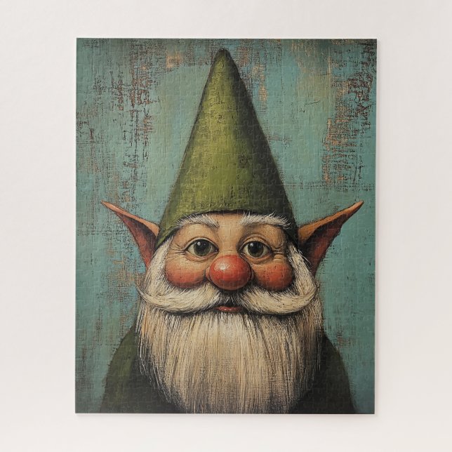 Christmas Nisse - Traditional Nordic Holiday Art Jigsaw Puzzle (Vertical)