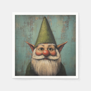 Christmas Nisse - Traditional Nordic Holiday Art Napkins