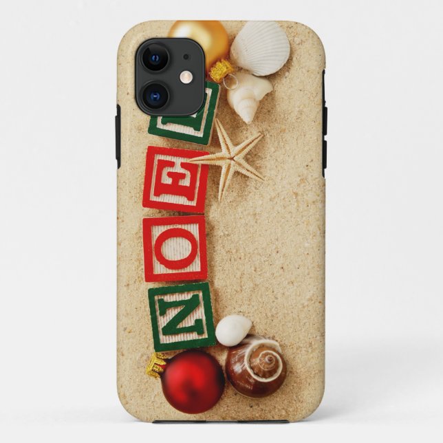 Christmas Noel at the Beach Case-Mate iPhone Case (Back)