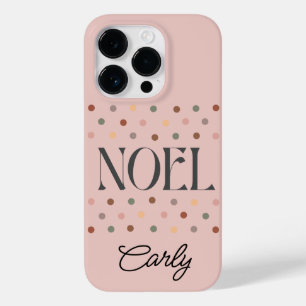 Christmas NOEL Boho Pink Case-Mate iPhone 14 Pro Case