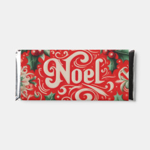Christmas Noel Red & Green  Hershey Bar Favors