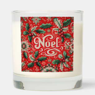 Christmas Noel Red & Green Scented Candle