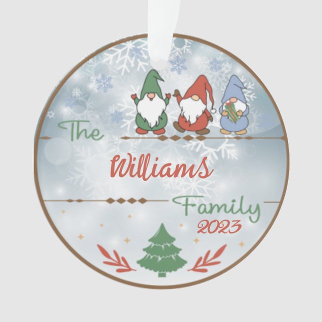 Christmas Nome's  Ornament (Front)
