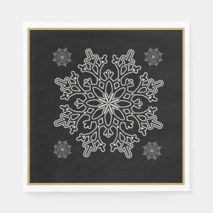 Christmas Nordic Snowflake Paper Napkins