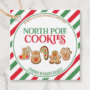 Christmas North Pole Cookies Gift Favor Tags