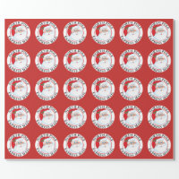 Christmas North Pole Express Mail Santa Wrapping Paper