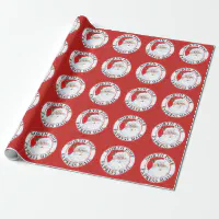 Christmas Santa Clause Toy Company North Pole Wrapping Paper, Zazzle