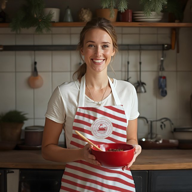 Christmas North Pole Express Train Personalized Apron (Christmas North Pole Express Train Personalized Apron)