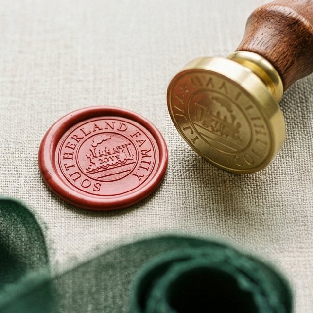 Christmas North Pole Express Train Personalized Wax Seal Stamp (Christmas North Pole Express Train Personalized Wax Seal Stamp)
