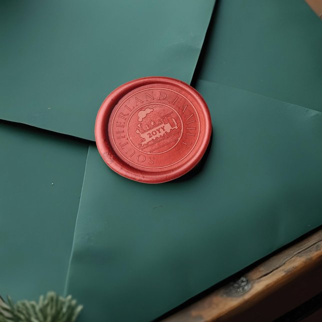 Christmas North Pole Express Train Personalized Wax Seal Stamp (Christmas North Pole Express Train Personalized Wax Seal Stamp)