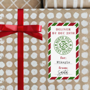 Christmas North Pole from Santa Gift Sticker
