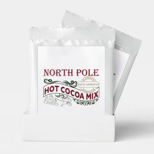 Christmas North Pole Party Hot Chocolate Drink Mix | Zazzle