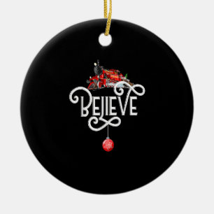 Christmas North Pole Polar Express All Abroad Xmas Ceramic Ornament