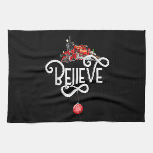 Christmas North Pole Polar Express All Abroad Xmas Kitchen Towel