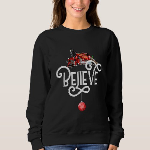 Christmas North Pole Polar Express All Abroad Xmas Sweatshirt