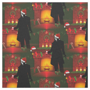 christmas nosferatu xmas fabric