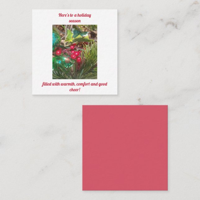Christmas Note Card (Front/Back)