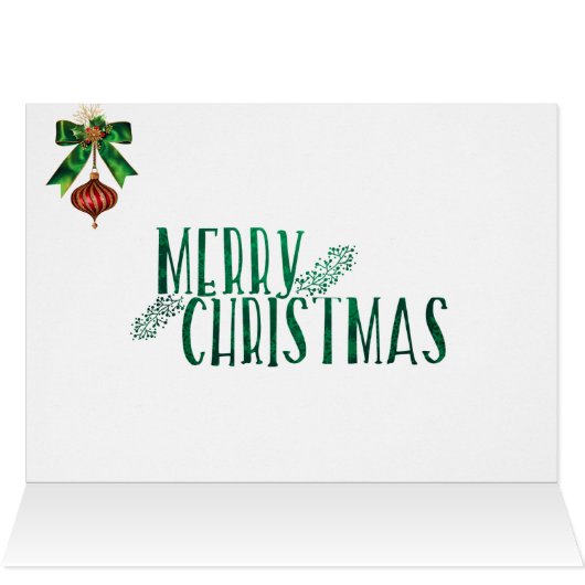 Christmas Notecard glowing lit candles initial P (Inside Horizontal (Top))