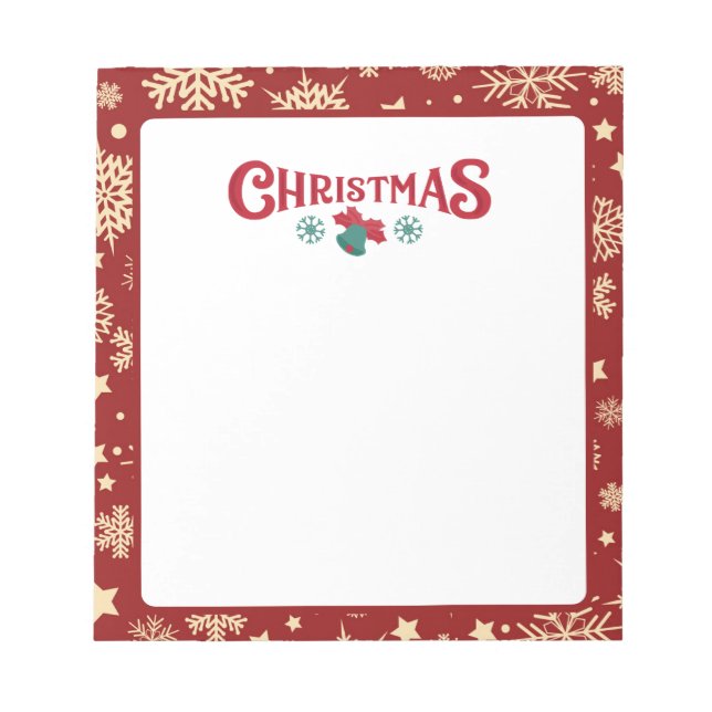 Christmas notepad paper (Front)