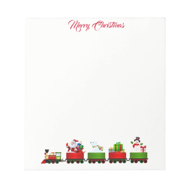 Christmas Notepad-Train Notepad (Front)