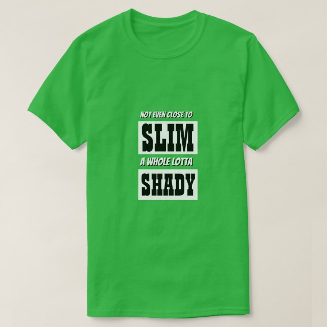 CHRISTMAS Novelty Mens Fashion SLIM SHADY T-Shirt (Design Front)
