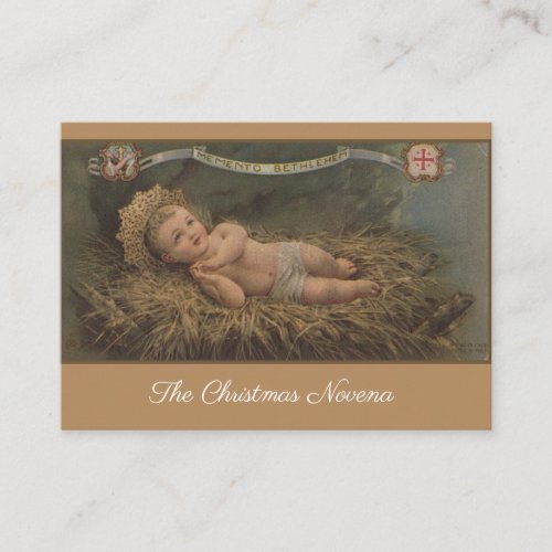 Christmas Novena Prayer Holy Card