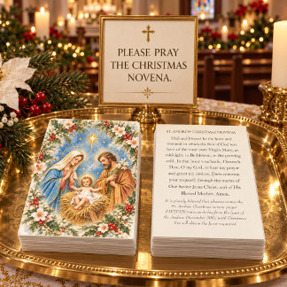 Christmas Novena St. Andrew Prayer Card