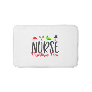 Christmas Nurse2 Bath Mat