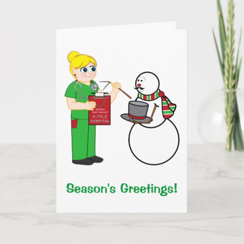 Christmas Nurse Appreciation Holiday Card
