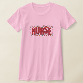 Christmas Nurse Christmas Lights Design T-Shirt
