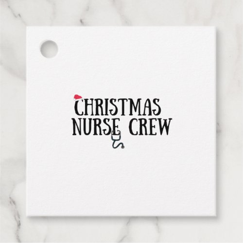 Christmas Nurse Crew  3 Favor Tags