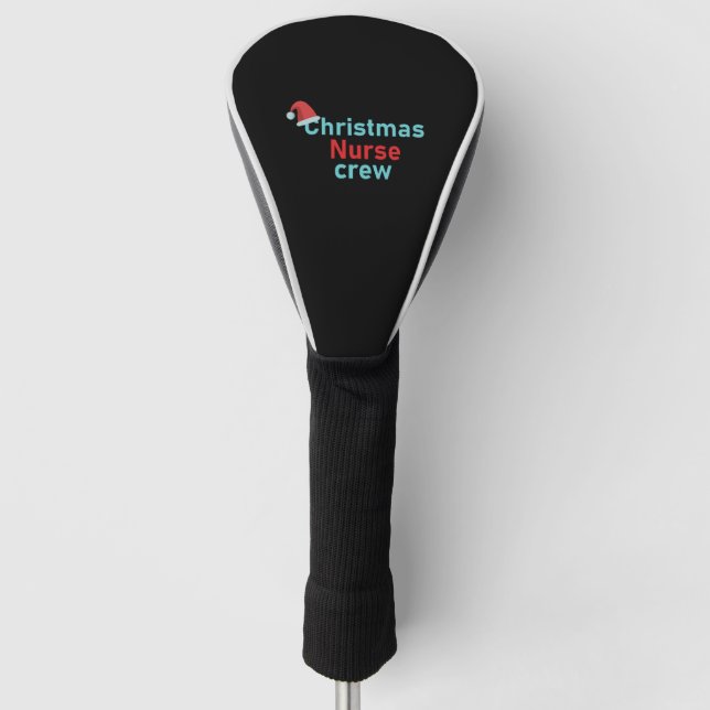 Christmas Nurse crew Golf Head Cover (Front)