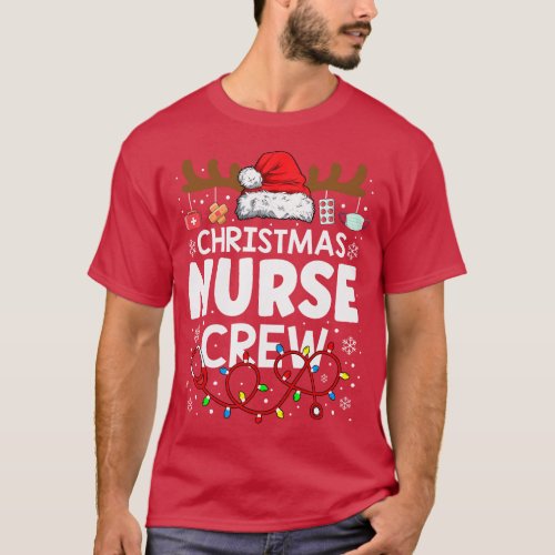 Christmas Nurse Crew Santa Nursing ER RN Health Wo T_Shirt