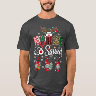 Christmas Nurse Crew Squad Xmas Nursing Pajamas T-Shirt