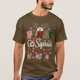 Christmas Nurse Crew Squad Xmas Nursing Pajamas T- T-Shirt