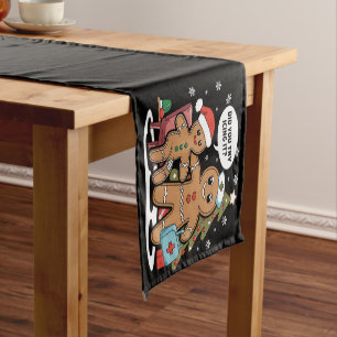 Christmas Nurse Gingerbread Man Did You Try Icing Short Table Runner