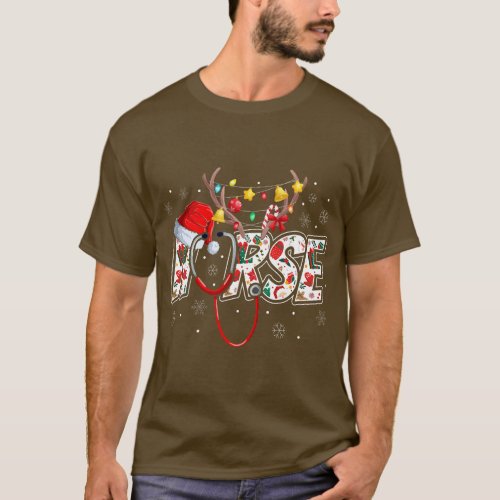 Christmas Nurse Nursing Cute Health Worker Christm T_Shirt