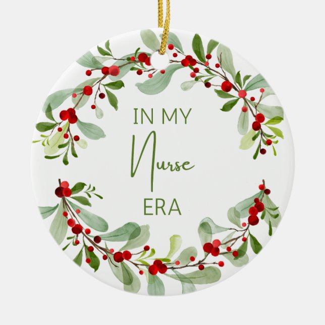 Christmas Nurse Ornament (Front)