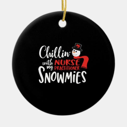 Christmas nurse practitioner nurse np ceramic ornament