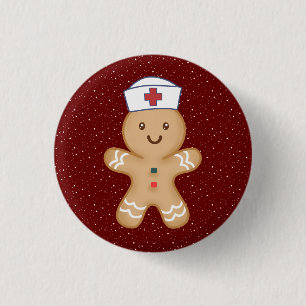 Christmas Nurse Practitioner Pediatric Student Button