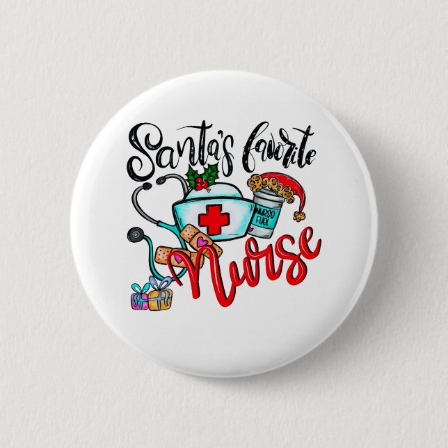 Christmas Nursing1 Button (Front)