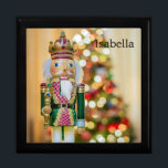 Christmas Nutcracker Add Recipients Name Hinged Gift Box<br><div class="desc">Christmas Nutcracker Add Recipients Name Hinged gift box</div>