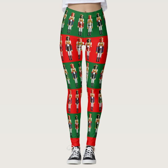 Christmas Nutcracker Army Legion Leggings (Front)